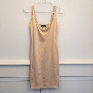 Nancy Ganz Bodyslimmers Beige Shapewear Slip Dress – Size L Adjustable Straps